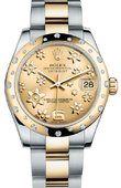 Rolex Datejust 178343 chfo 31mm Steel and Yellow Gold