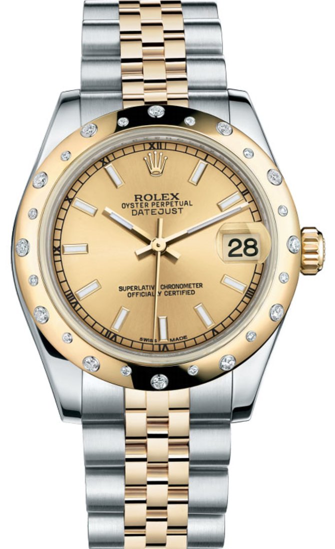 Rolex 178343 chij Datejust 31mm Steel and Yellow Gold