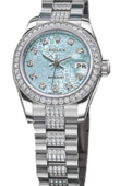 Rolex Часы Rolex Datejust Ladies 179136 Blue Jubilee D 26mm Platinum