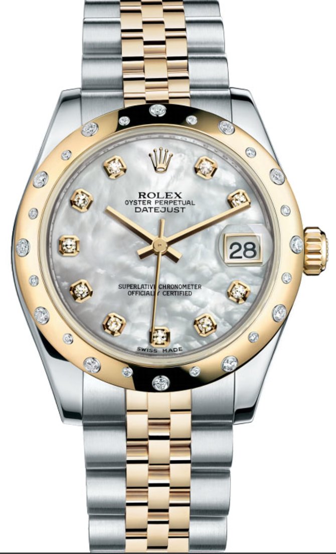 Rolex 178343 mdj Datejust 31mm Steel and Yellow Gold 