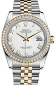 Rolex Datejust 116243 wrj 36mm Steel and Yellow Gold