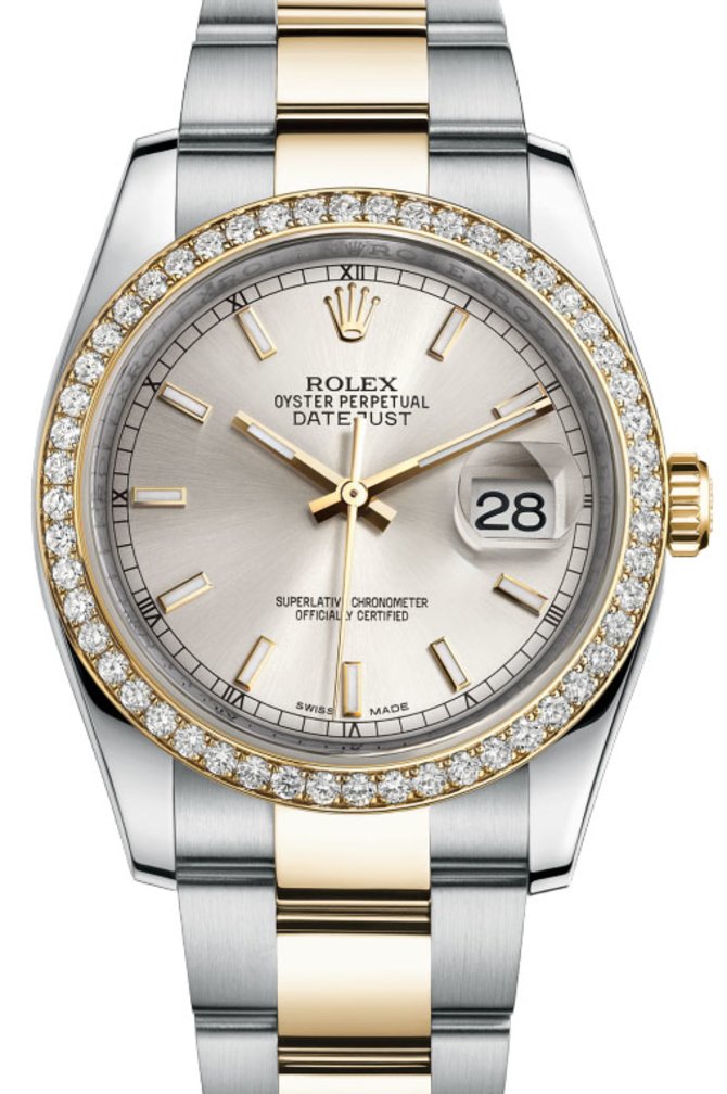 Rolex 116243 sio Datejust 36mm Steel and Yellow Gold