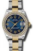 Rolex Datejust 178383 blcao 31mm Steel and Yellow Gold 