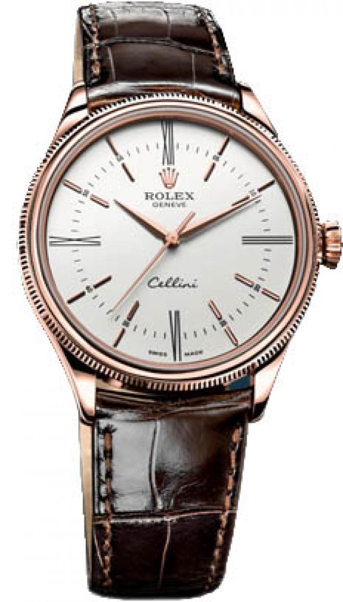 Rolex 50505 white dial Cellini Time