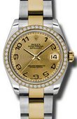 Rolex Datejust 178383 chcao 31mm Steel and Yellow Gold 