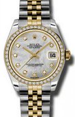 Rolex Datejust 178383 mdj 31mm Steel and Yellow Gold 