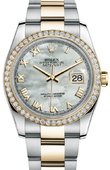 Rolex Datejust 116243 mro 36mm Steel and Yellow Gold