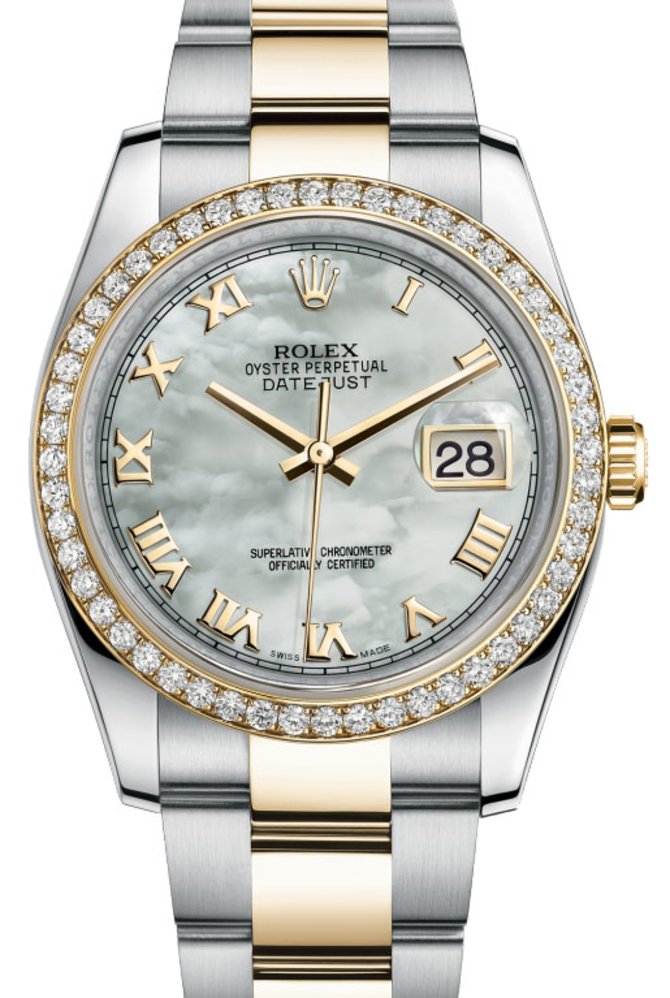 Rolex 116243 mro Datejust 36mm Steel and Yellow Gold