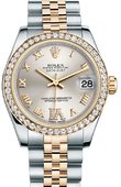 Rolex Datejust 178383 Silver 31mm Steel and Yellow Gold 