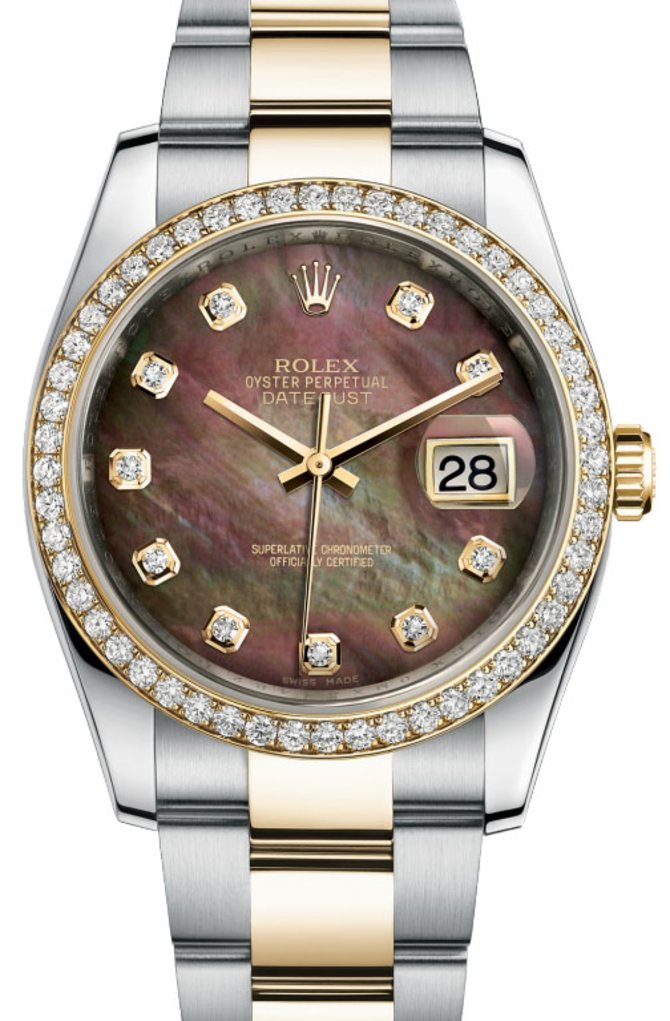 Rolex 116243 dkmdo Datejust 36mm Steel and Yellow Gold