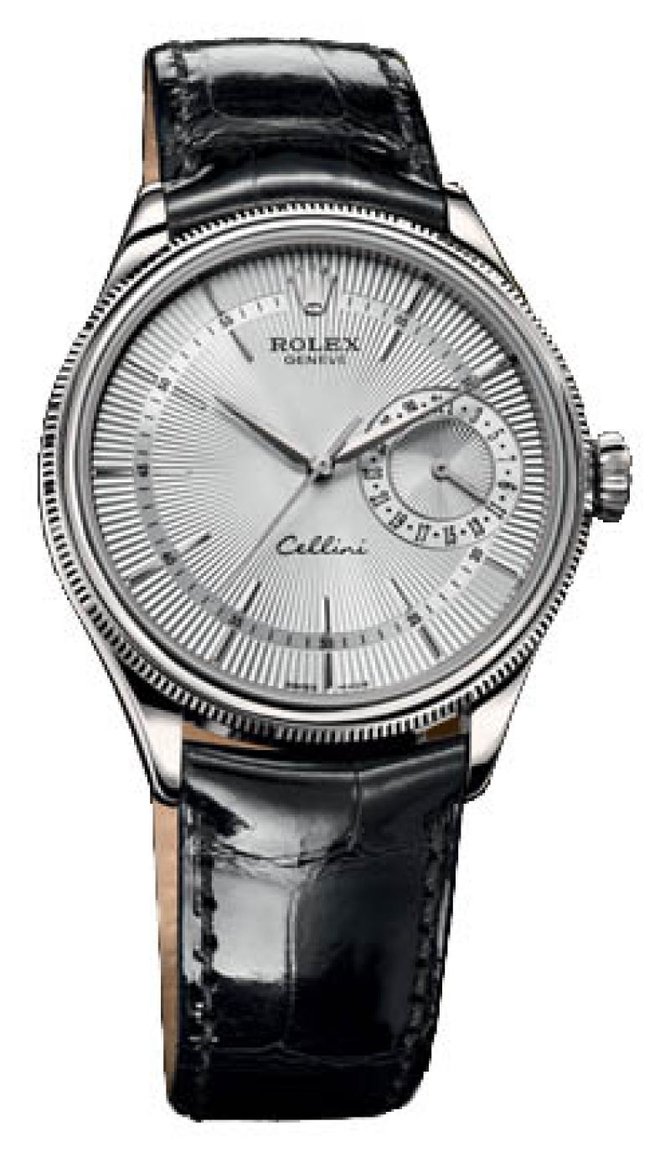Rolex 50519 silver dial Cellini Date