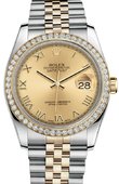 Rolex Datejust 116243 chrj 36mm Steel and Yellow Gold