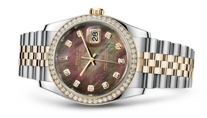 Rolex 116243 Black MOPD Datejust 36mm Steel and Yellow Gold - фото 2