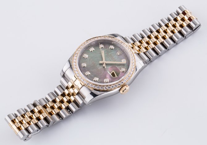 Rolex 116243 Black MOPD Datejust 36mm Steel and Yellow Gold - фото 26
