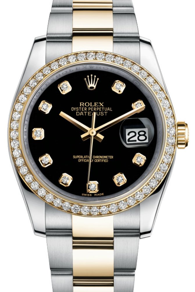 Rolex 116243 bkdo Datejust 36mm Steel and Yellow Gold
