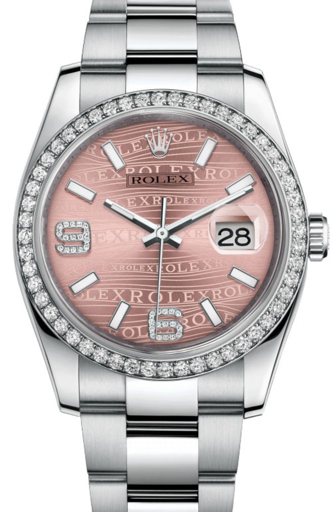 Rolex 116244 pwdao Datejust 36mm Steel and White Gold