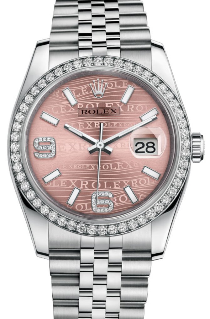 Rolex 116244-pwdaj Datejust 36mm Steel and White Gold