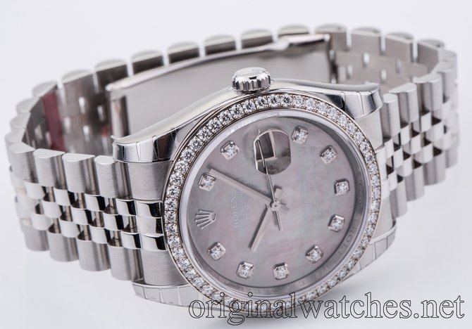 Rolex 116244-dkmdj Datejust 36mm Steel and White Gold - фото 5