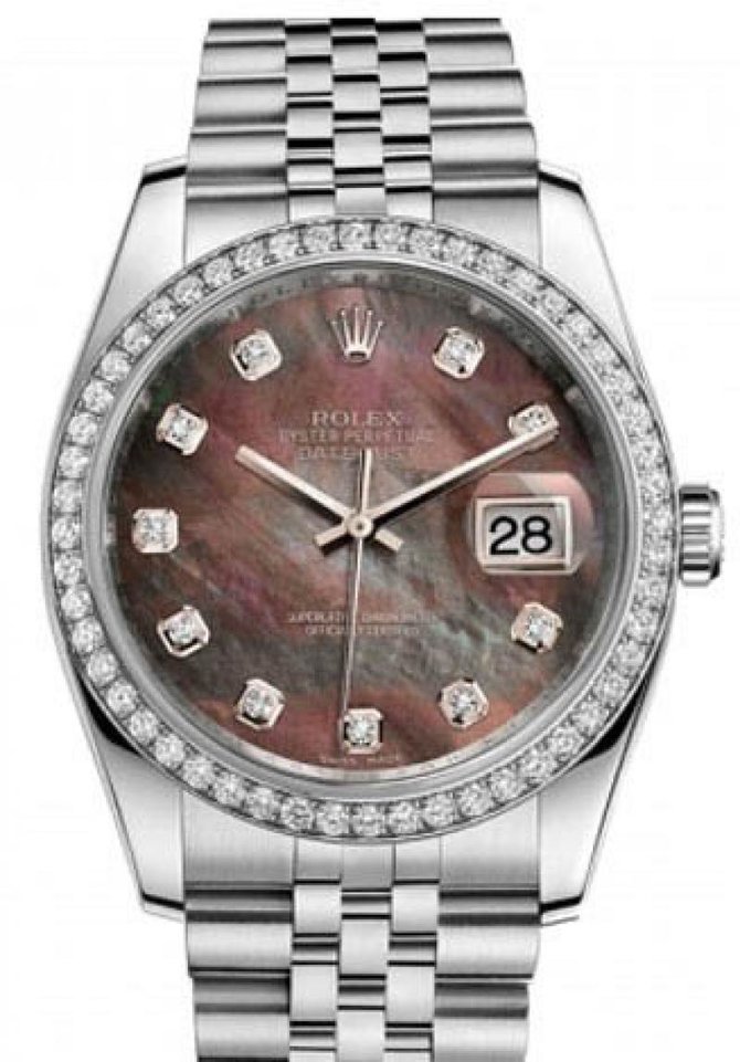 Rolex 116244-dkmdj Datejust 36mm Steel and White Gold - фото 1