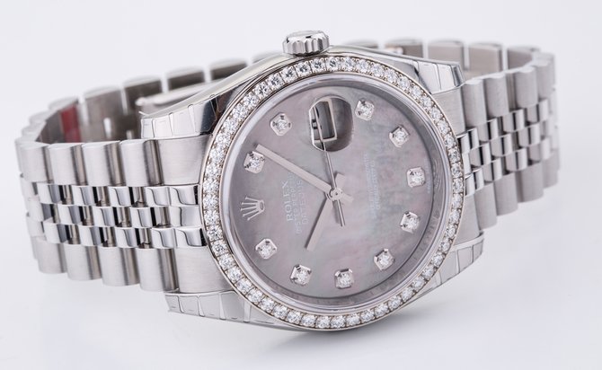 Rolex 116244-dkmdj Datejust 36mm Steel and White Gold - фото 21