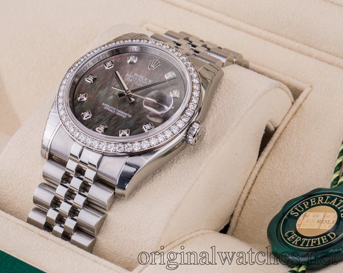 Rolex 116244-dkmdj Datejust 36mm Steel and White Gold - фото 8