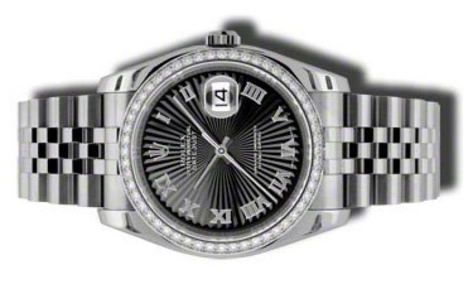 Rolex 116244-bksbrj Datejust 36mm Steel and White Gold - фото 2