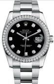Rolex Datejust 116244 bkdo 36mm Steel and White Gold