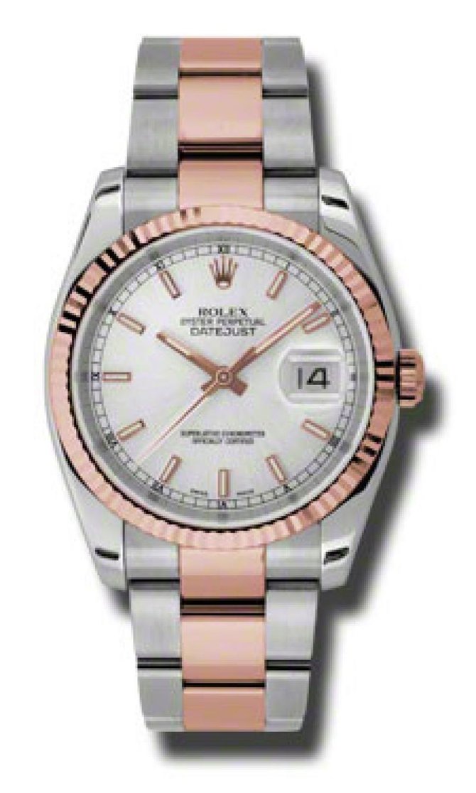 Rolex 116231 sso Datejust 36mm Steel and Everose Gold - фото 1