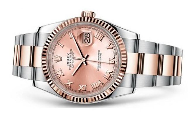 Rolex 116231 chro Datejust 36mm Steel and Everose Gold - фото 2