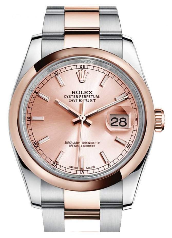 Rolex 116201 chso Datejust 36mm Steel and Everose Gold - фото 1