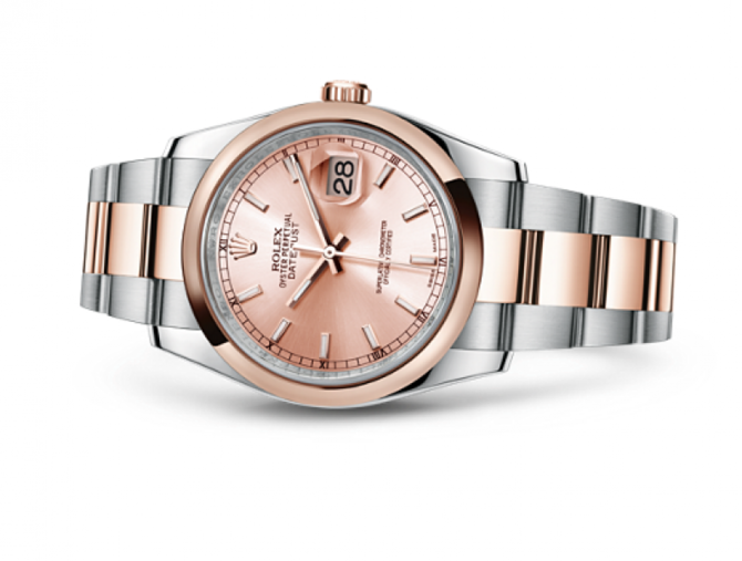 Rolex 116201 chso Datejust 36mm Steel and Everose Gold - фото 2