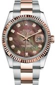 Rolex Datejust 116231 dkmdo 36mm Steel and Everose Gold 