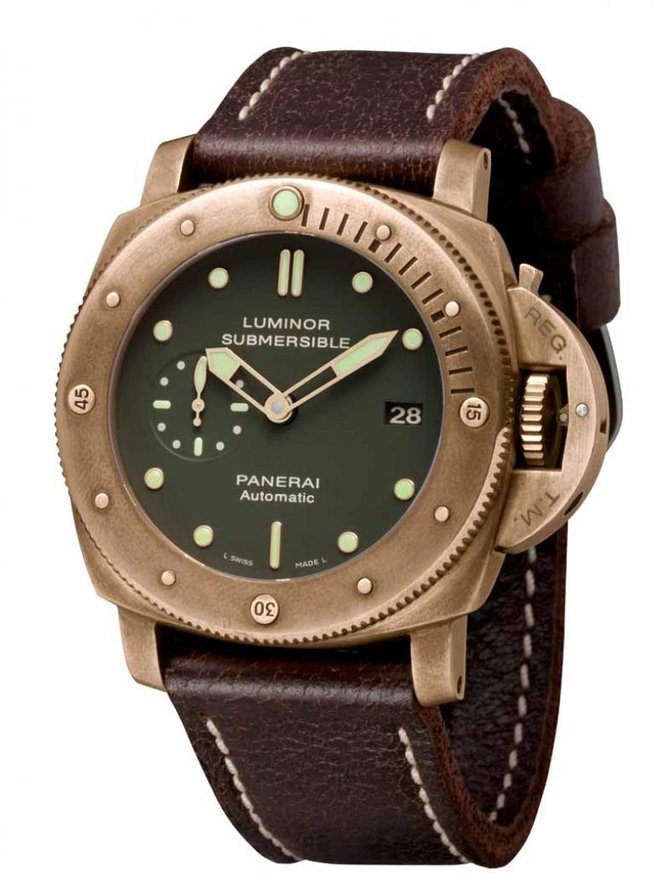 Officine Panerai PAM00382 Special Editions Luminor Submersible 1950 3 Days Bronzo Limited Edition 1000 - фото 1