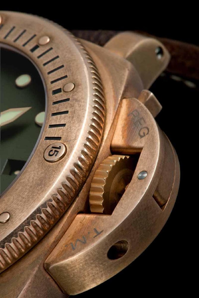 Officine Panerai PAM00382 Special Editions Luminor Submersible 1950 3 Days Bronzo Limited Edition 1000 - фото 8