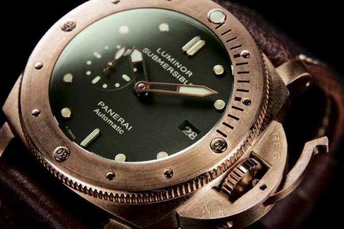 Officine Panerai PAM00382 Special Editions Luminor Submersible 1950 3 Days Bronzo Limited Edition 1000 - фото 3