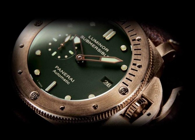 Officine Panerai PAM00382 Special Editions Luminor Submersible 1950 3 Days Bronzo Limited Edition 1000 - фото 4
