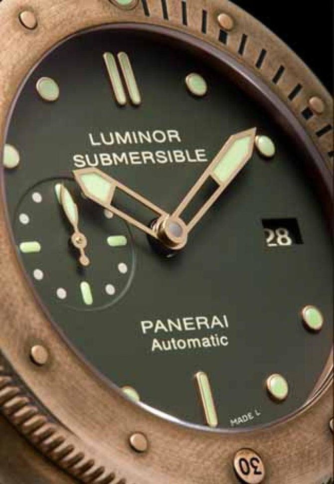 Officine Panerai PAM00382 Special Editions Luminor Submersible 1950 3 Days Bronzo Limited Edition 1000 - фото 6