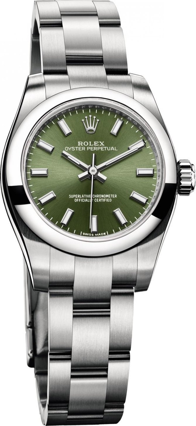 Rolex 176200 green Oyster Perpetual Lady 26 mm Steel 