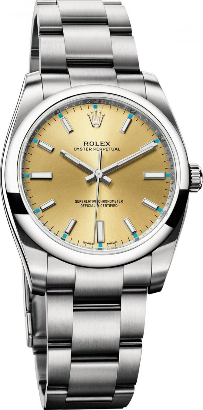 Rolex 114200 gold Oyster Perpetual 34 mm Steel