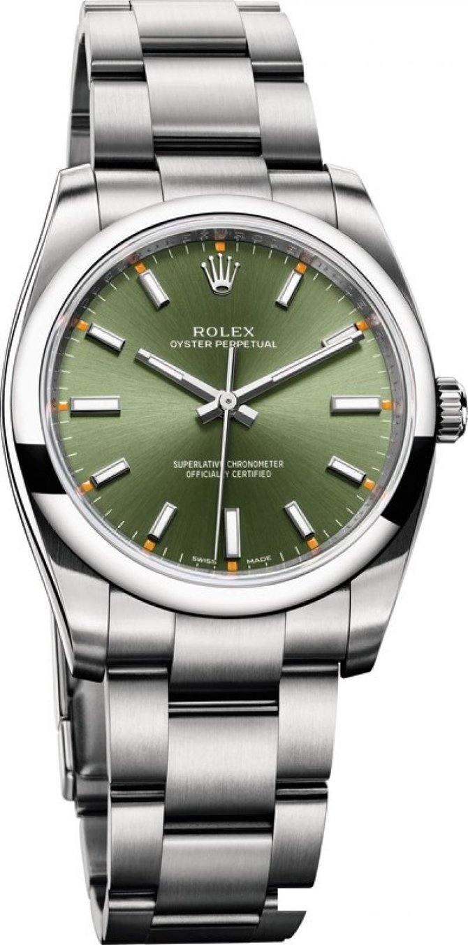 Rolex 114200 green Oyster Perpetual 34 mm Steel