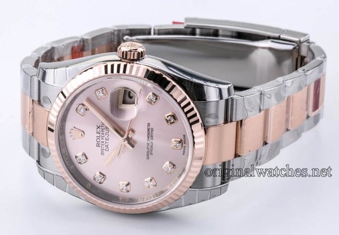 Rolex 116231 pddo Datejust Steel and Pink Gold Fluted Bezel - фото 5