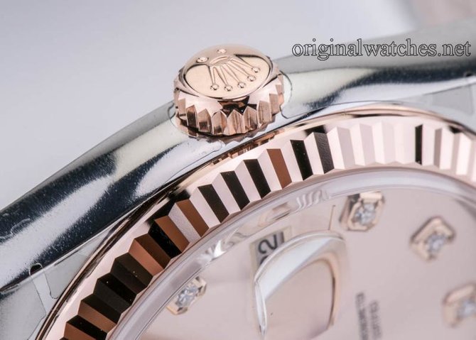 Rolex 116231 pddo Datejust Steel and Pink Gold Fluted Bezel - фото 10