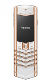 Vertu Телефоны Vertu Signature Red Gold White Sapphire White Leather