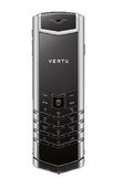Vertu Телефоны Vertu Signature Stainless Steel Diamond Trim Black Alligator Skin 2 Time Zones