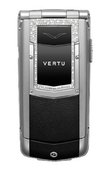 Vertu Телефоны Vertu Constellation Quest Aluminium White Diamond Trim Stainless Steel Black Ceramic Keys Black Leather