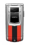 Vertu Телефоны Vertu Constellation Quest Red and Black Leather Ayxta Stainless Steel Aluminium Sapphire Keys 