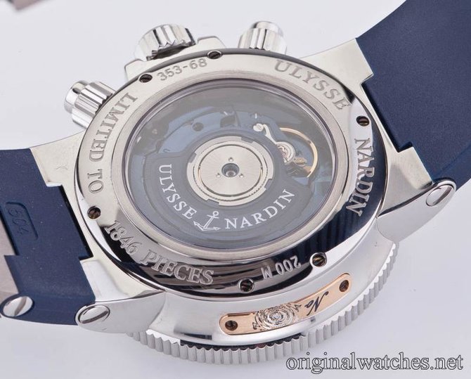 Ulysse Nardin 353-68LE-3 Maxi Marine Chronograph Blue Seal - фото 10