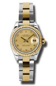 Rolex Часы Rolex Datejust Ladies 179173 chao 26mm Steel and Yellow Gold