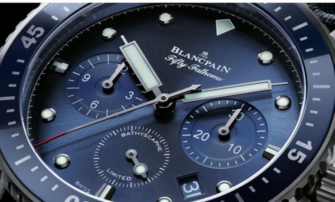 Blancpain 5200-0240-52A Fifty Fathoms Ocean Commitment Bathyscaphe Chronograph Flyback - фото 4