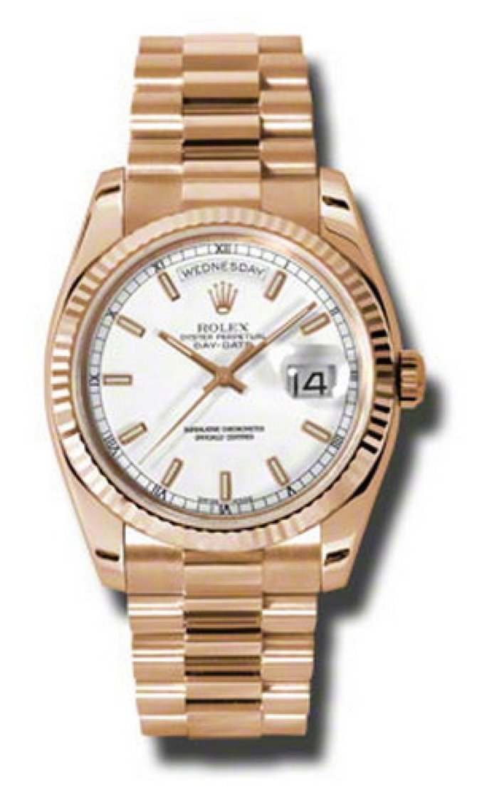 Rolex 118235 wsp Day-Date Everose Gold